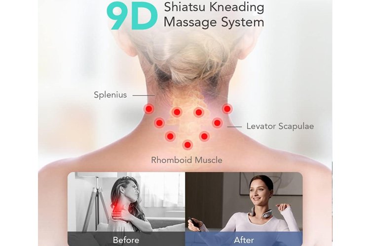 SKG G7 Pro-Fold Neck Massager, Smart Foldable Design, Deep Tissue Relaxation, Portable Neck Therapy Device