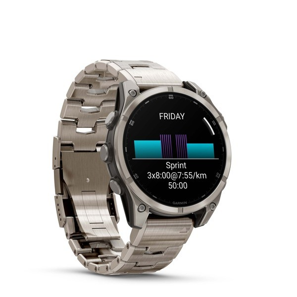 GARMIN FENIX 8 - 47 MM, AMOLED, SAPPHIRE BARE TITANIUM, GRAPHITE WITH
TITANIUM BAND PLUS GRAPHITE SILICONE BAND