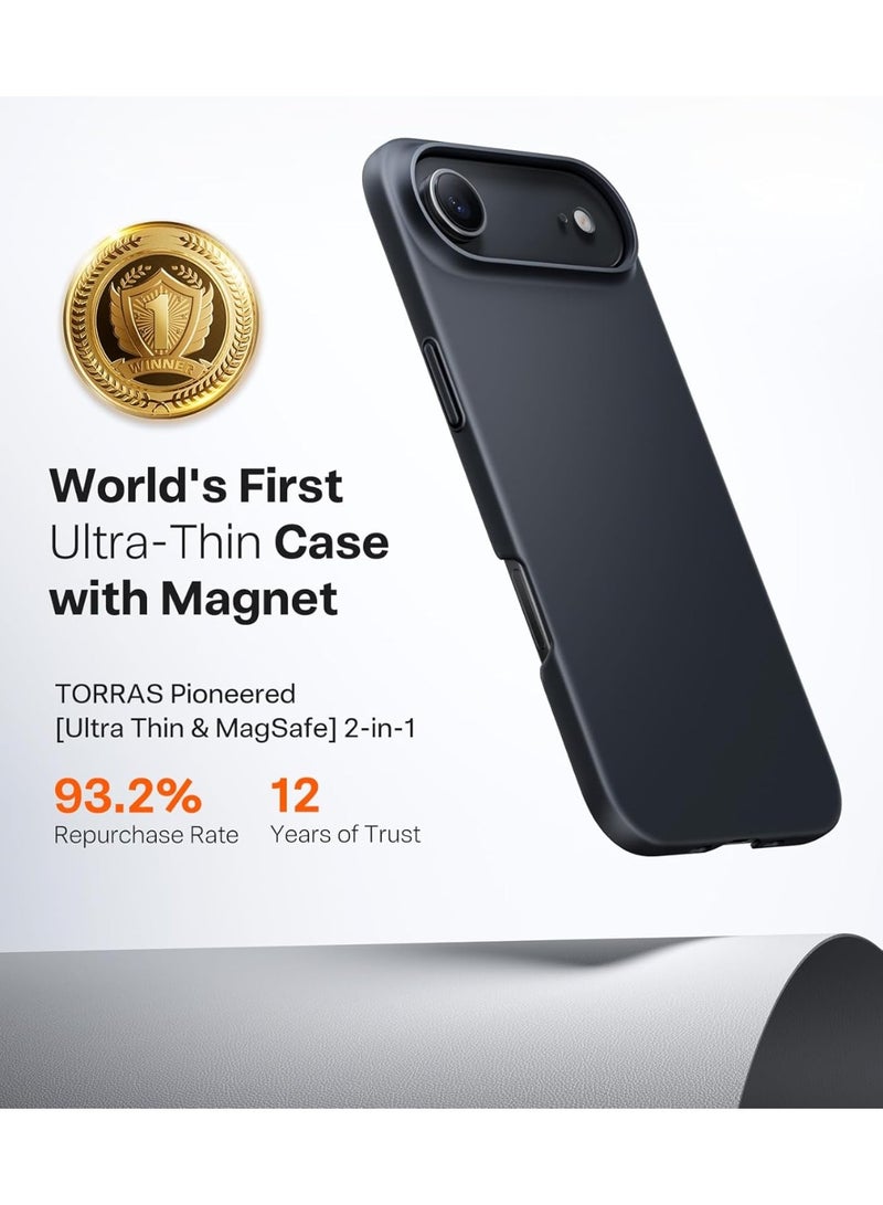 TORRAS Slimfit Magnetic Case for iPhone 17 Air - Black