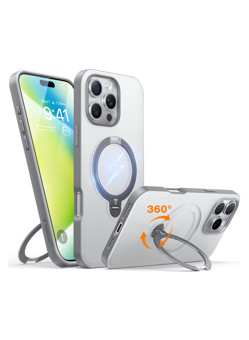 TORRAS UPRO Ostand Case for iPhone 16 Pro - Titanium Grey