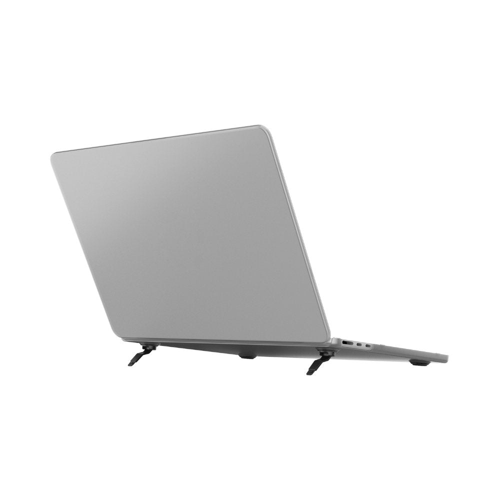 Infinyty Clarix Clear MacBook Case with Foldable Kickstand MacBook Air 13.6-inch (2024) Matte Clear