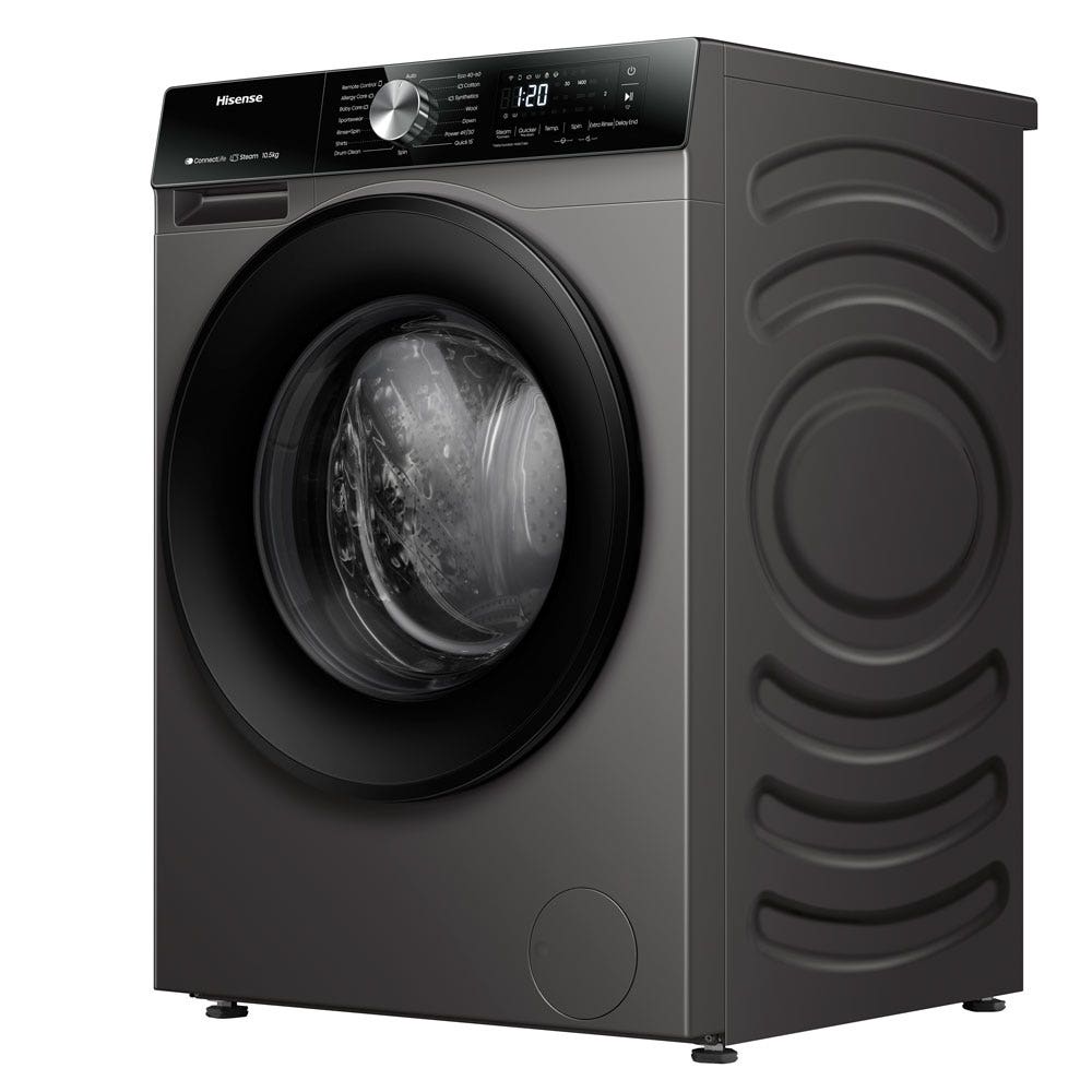 Hisense Smart Front Load Washing Machine, 10.5 kg, WF3S1043BT