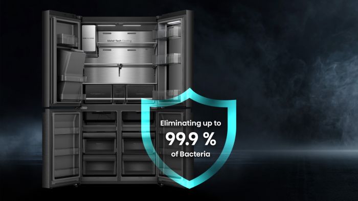 HISENSE Four Door French Smart Refrigerator, 607 L, Grey, RQ9P780TTB1