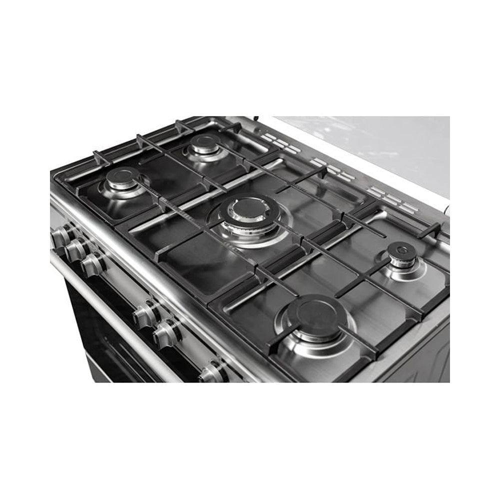 Terim 5 Burners Gas Cooker 96L Silver TERGC9065ST