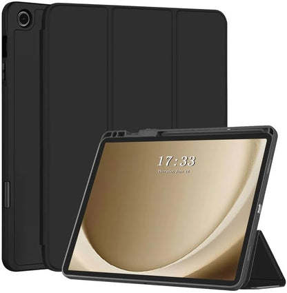 PROTECT  Samsung Tab S6 Lite Protective Ipad Cover, Silcon, Trifold Stand , Auto Wakeup Sleep, Pen Slot, Black, PSTS6LBLK