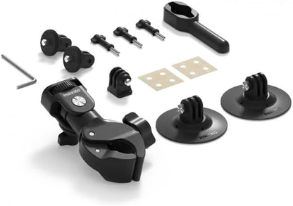 Insta360 Motorcycle Kit with Heavy Duty Clamp Mount & Flexible Adhesive Mount