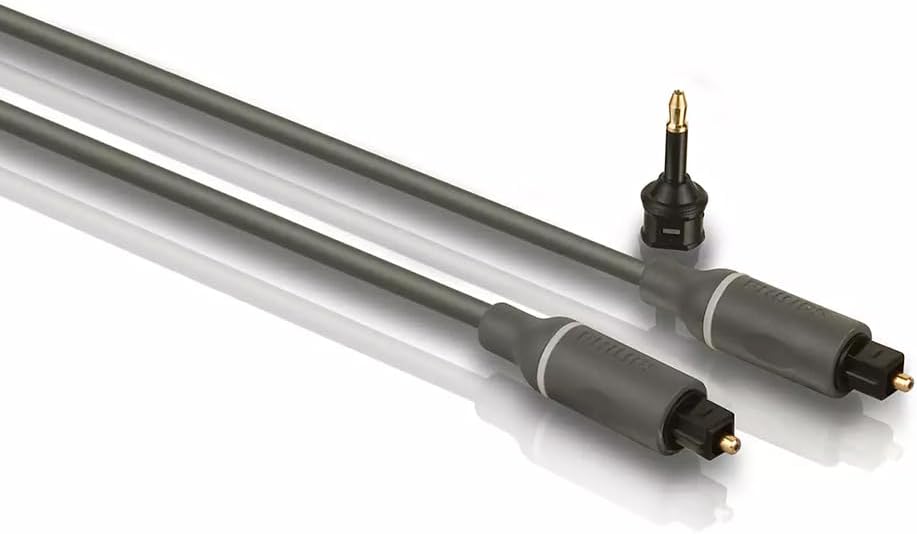 Philips Fiber Optic Audio Cable 1.5 m with 3.5mm Adapter
