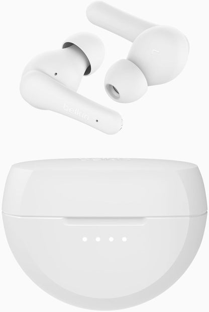 Belkin SoundForm Rhythm True Wireless Bluetooth Earbuds – White