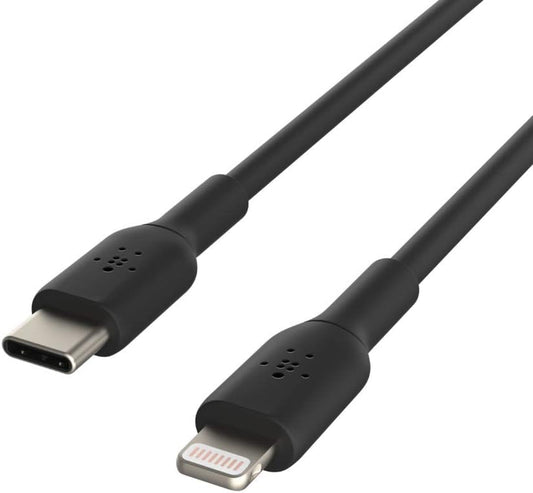 Belkin USB-C to Lightning Fast Charging Cable 1M – Apple Compatible – Black