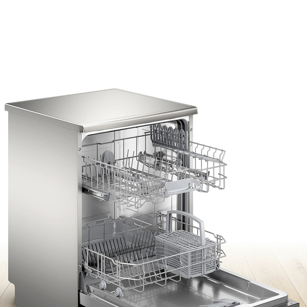 Bosch 12 Place Settings Freestanding Dishwasher 60cm Silver SMS50D08GC