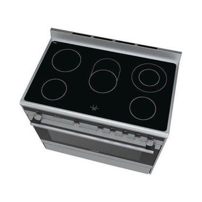 Siemens 5 Hobs Ceramic Electric Cooker Silver HY738357M