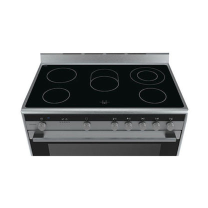 Siemens 5 Hobs Ceramic Electric Cooker Silver HY738357M