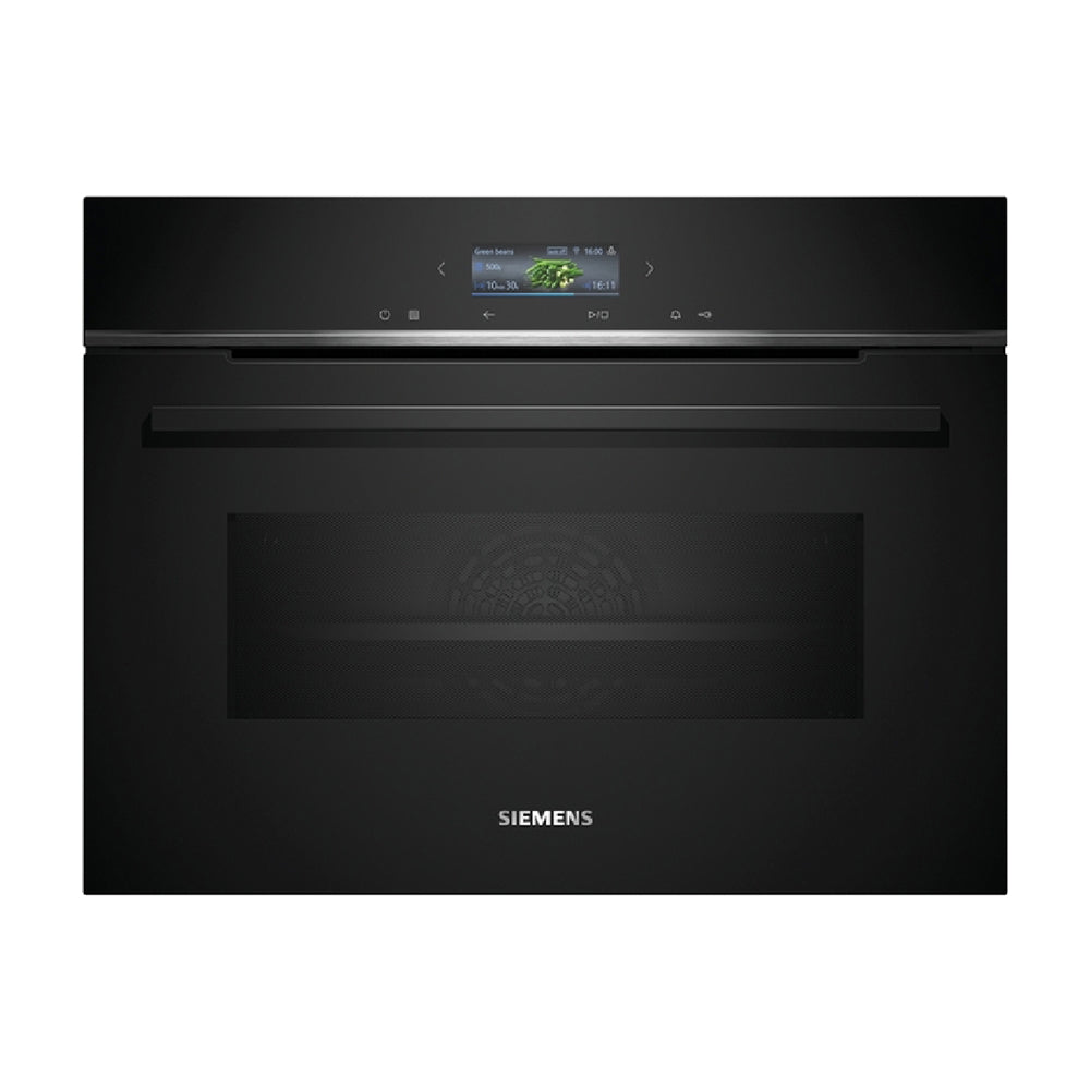 Siemens Built-In Compact Oven With Microwave Function 45L Black