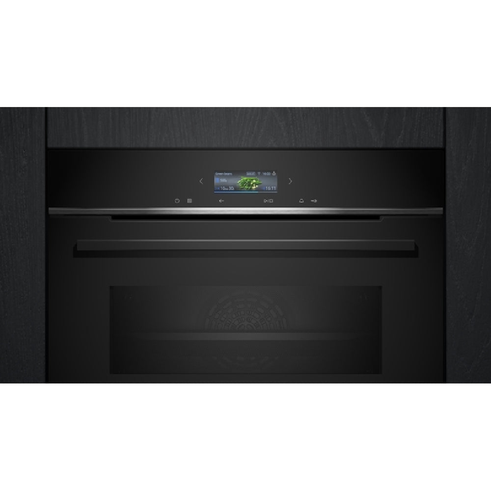 Siemens Built-In Compact Oven With Microwave Function 45L Black