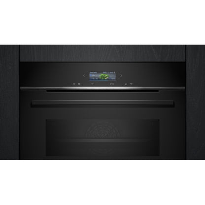 Siemens Built-In Compact Oven With Microwave Function 45L Black