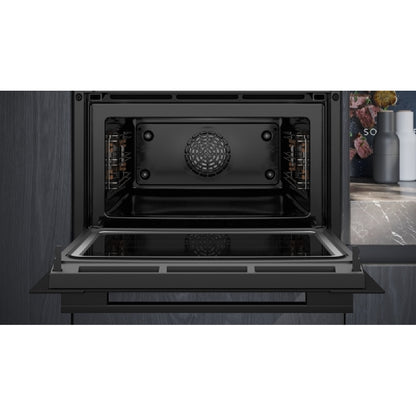 Siemens Built-In Compact Oven With Microwave Function 45L Black