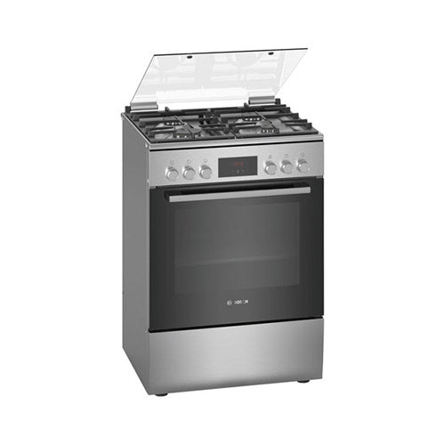 Bosch 4 Burners Gas Cooker 60cm Silver HXQ38AE50M