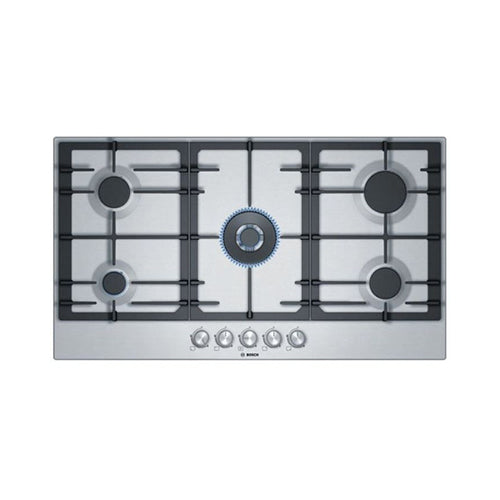 Bosch 5 Burners Gas Hob 90cm Silver PCQ9B5O90M