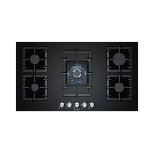 Bosch 5 Burners Gas Hob 90cm Black PPQ9B6O90M