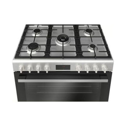 Bosch Series 6 Stainless Steel Cooking Range Black HGW3ASQ50M