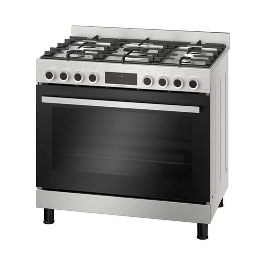 Bosch 5 Gas Burners Hybrid Cooker Silver HIZ5G7W50M HIZ5G7W50M