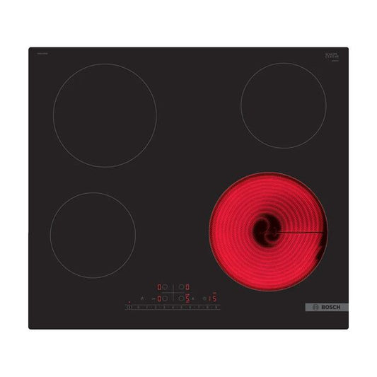 Bosch Series-6 electric Hob 4-Burner 60 cm Black PKE611FB2M