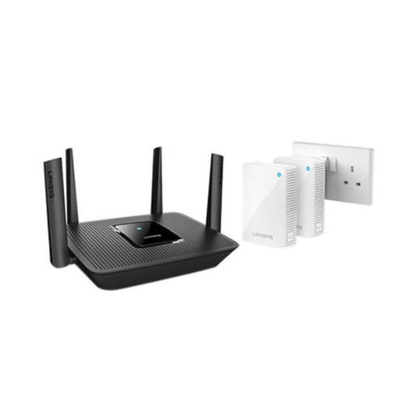 Linksys Tri-Band Mesh Wi-Fi Router with 2 Plug-In Nodes