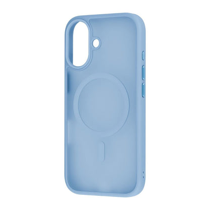 Infinyty Gleam Hybrid Matte Soft Touch MagSafe Case for iPhone 17, Blue