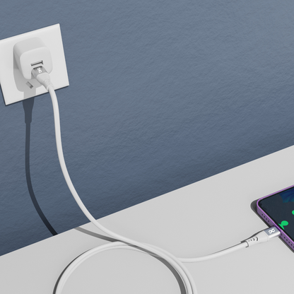 Infinyty DuoFlex-I Silicone USB-C to USB-C Cable, 100W, 1m, White