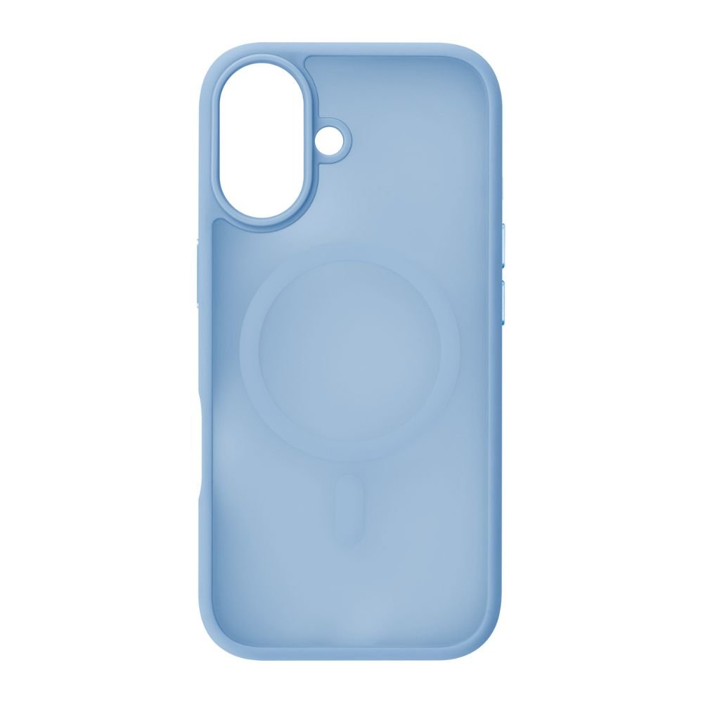 Infinyty Gleam Hybrid Matte Soft Touch MagSafe Case for iPhone 17, Blue