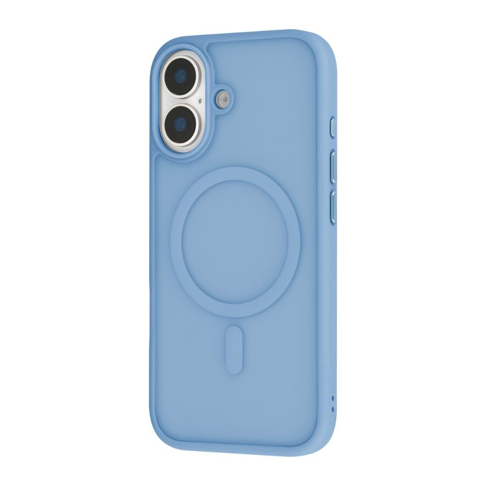 Infinyty Gleam Hybrid Matte Soft Touch MagSafe Case for iPhone 17, Blue