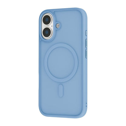 Infinyty Gleam Hybrid Matte Soft Touch MagSafe Case for iPhone 17, Blue