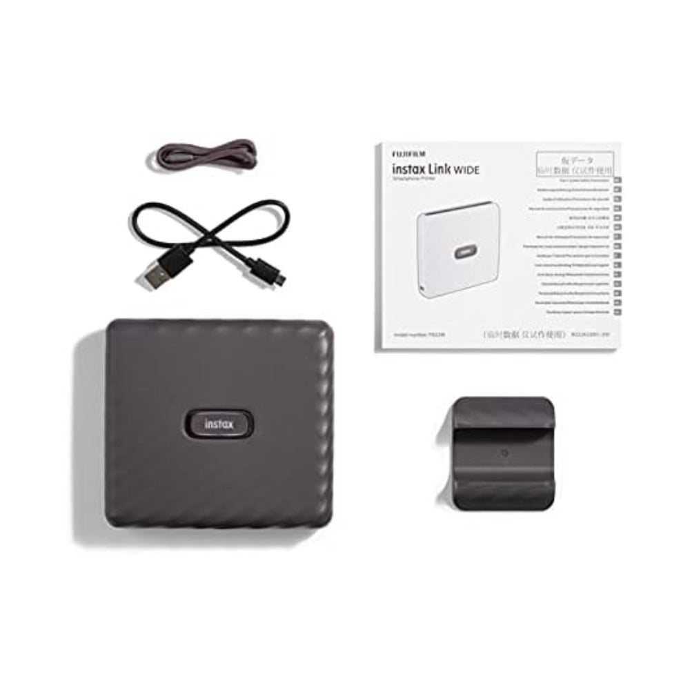 Fujifilm Instax Link Wide Smartphone Printer Mocha Grey