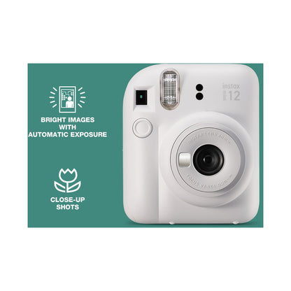 Fujifilm Instax Mini 12 Instant Camera Clay White