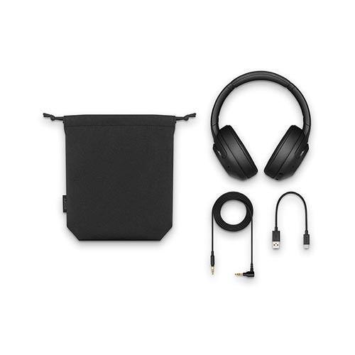 Sony Extra Bass Wireless Noise Cancelling Over-Ear Headphones Black