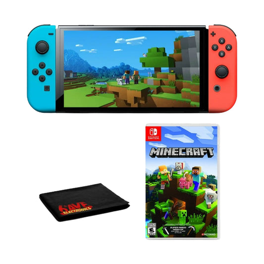 Nintendo Switch OLED Console with Minecraft Game