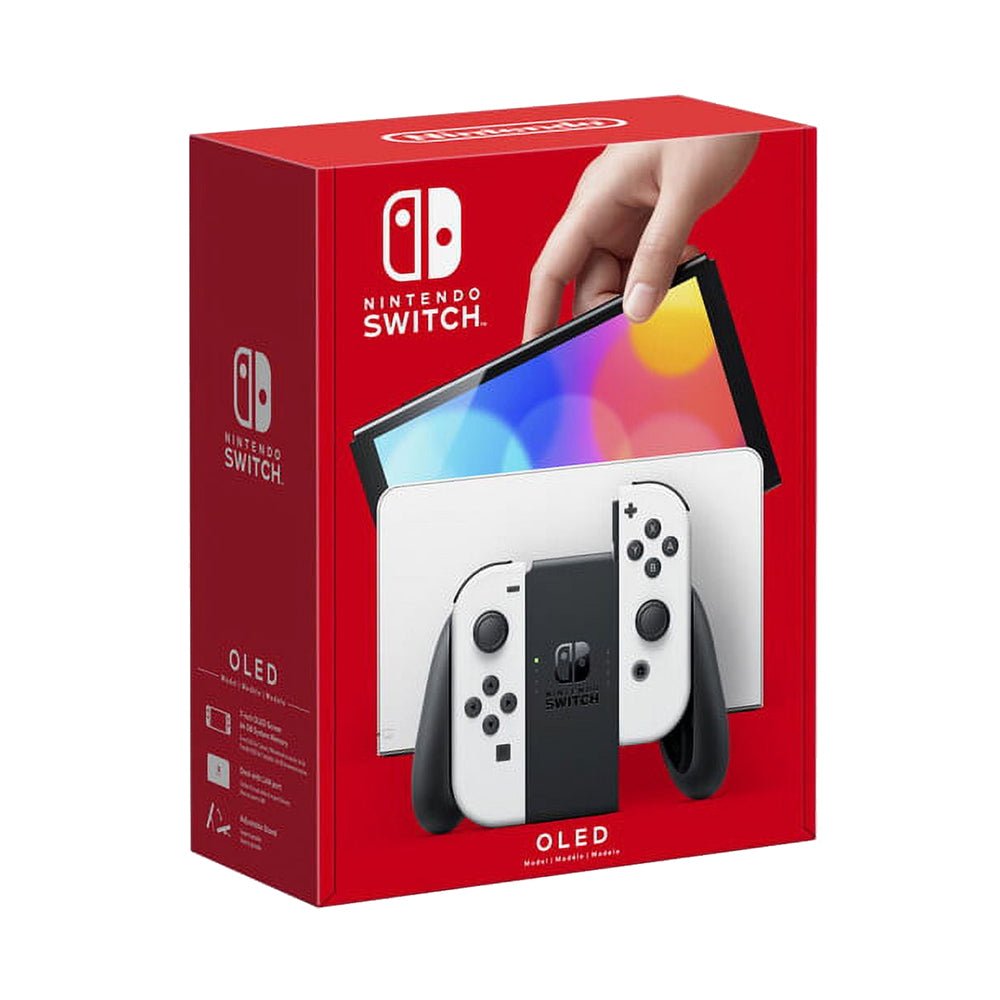 Nintendo Switch OLED Console White with Minecraft Game