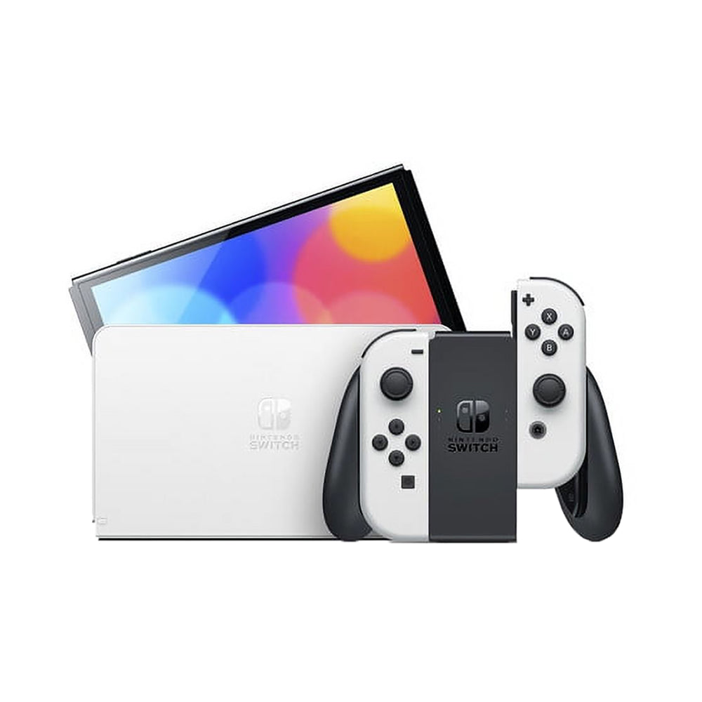 Nintendo Switch OLED Console White with Minecraft Game