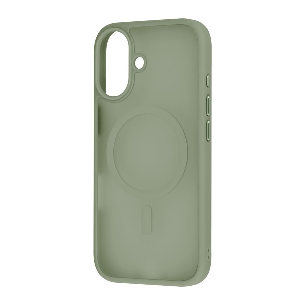Infinyty Gleam Hybrid Matte Soft Touch MagSafe Case for iPhone 17, Green