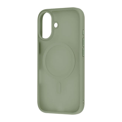 Infinyty Gleam Hybrid Matte Soft Touch MagSafe Case for iPhone 17, Green