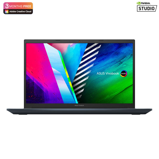 ASUS Vivobook Pro 15 OLED M3500QC-OLED0R7W Creator Laptop /AMD Ryzen R7-5800H/16GB RAM/1TB SSD/NVIDIA GeForce RTX 3050 4GB/15.6 Inch FHD (1920x1080) OLED/Windows 11 Home/Blue