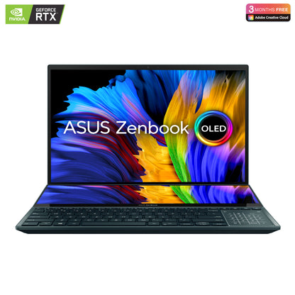 ASUS ZENBOOK PRO DUO 15 OLED UX582ZW-OLED209W /INTEL CORE I9-12900H/32GB RAM/1TB SSD/NVIDIA GEFORCE RTX 3070 TI 8GB/15.6 4K(3840x2160)/Win11 Home - Blue