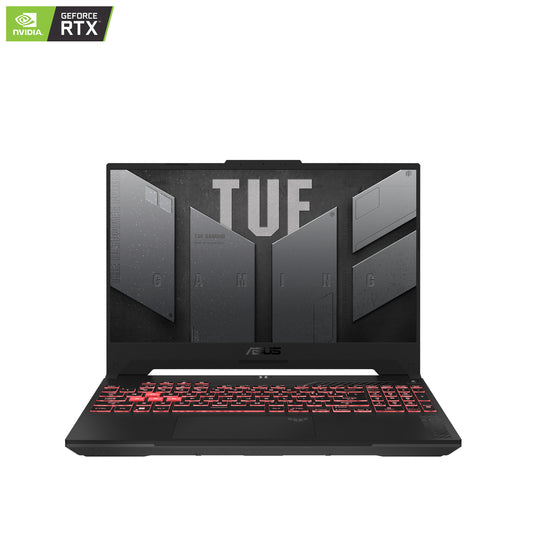 ASUS TUF Gaming Laptop A15 FA507NV-LP023W/AMD Ryzen R7-7735HS/16GB RAM/512GB SSD/NVIDIA GeForce RTX 4060 6GB/15.6 FHD(1920x1080)144Hz/1-Zone RGB/Win11 Home - Mecha Grey