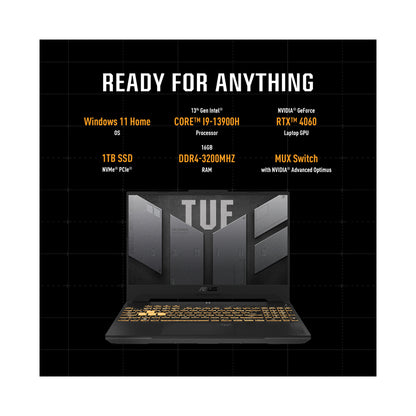 Asus TUF GAMING 15-Inch intel Core i9 16GB/1TB SSD Mecha Grey