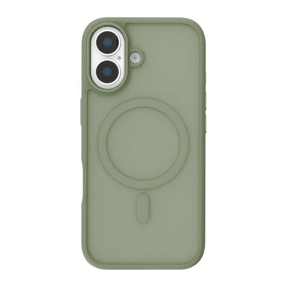 Infinyty Gleam Hybrid Matte Soft Touch MagSafe Case for iPhone 17, Green