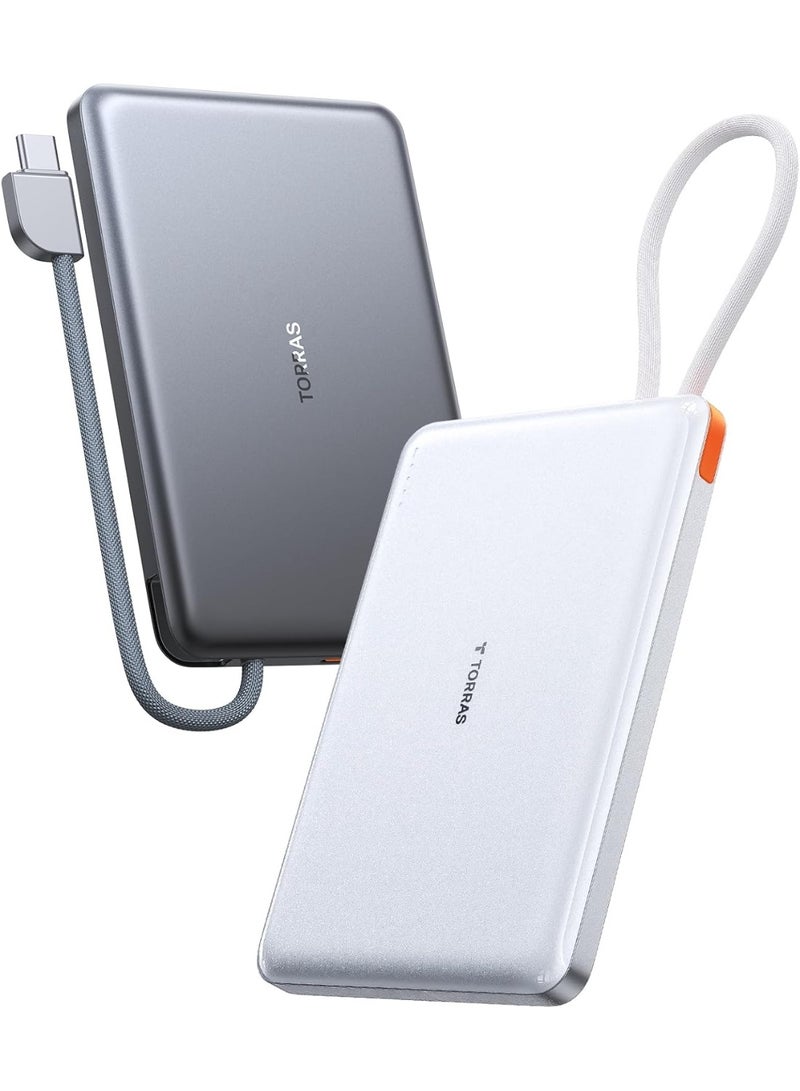 TORRAS PebbleLink 10000mAh Power Bank - Grey