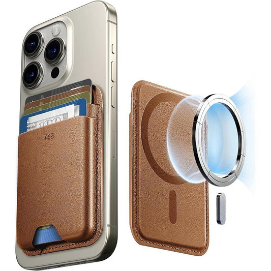 ESR Magnetic Wallet Boost Caramel Brown