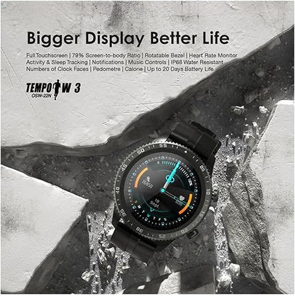 Oraimo Smart Watch Tempo W3, Black
