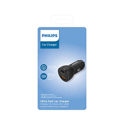 Philips 30W Car Charger Black