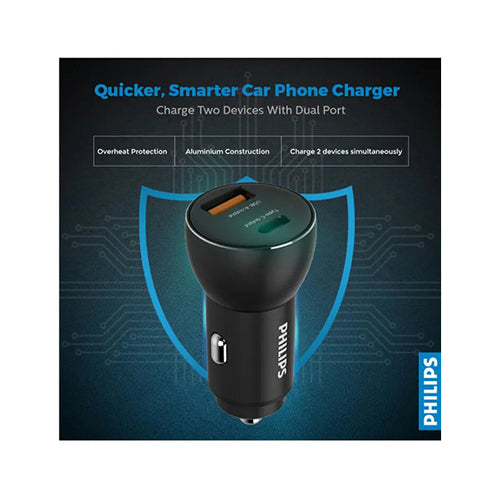 Philips 30W Car Charger Black